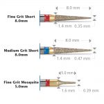Interproximal-Diamond-Burs-Short-Fine-Medium-and-Mosquito-Dimensions