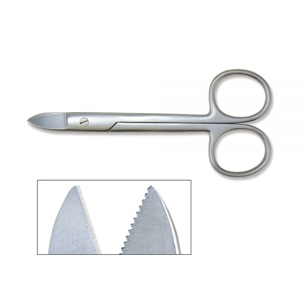Lab Supplies Serrated Trimming Scissors